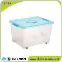 Large Transparent Plastic Storage Box with Lid